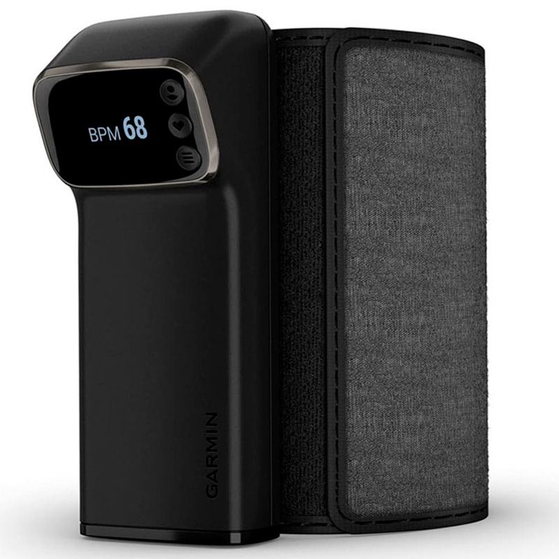 Tensiómetro Inteligente Garmin Index BPM De Brazo Wi-Fi Y Bluetooth OLED Negro