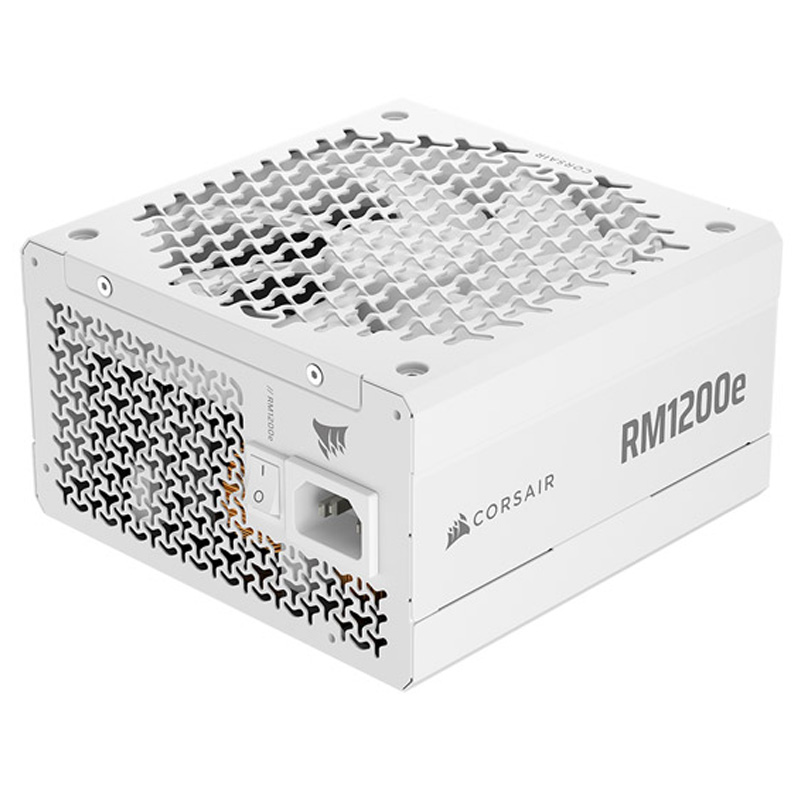 Fuente/PSU Corsair RM1200e Cybenetics Platinum 1200W ATX 3.1 PCIE 5.1 Modular Blanca