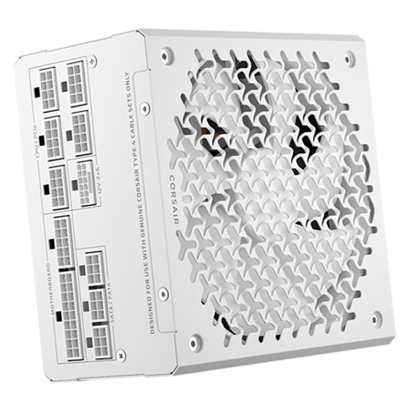 Fuente/PSU Corsair RM1200e Cybenetics Platinum 1200W ATX 3.1 PCIE 5.1 Modular Blanca