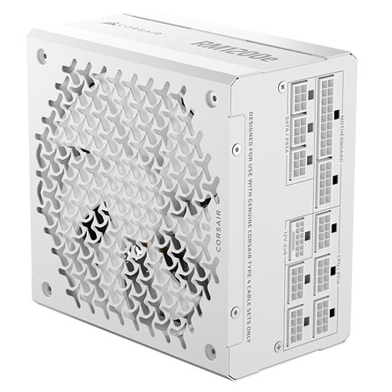 Fuente/PSU Corsair RM1200e Cybenetics Platinum 1200W ATX 3.1 PCIE 5.1 Modular Blanca