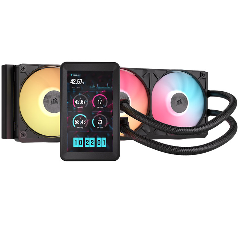 Kit Refrigeración Líquida Corsair iCUE LINK TITAN II 360 RX LCD RGB Negro