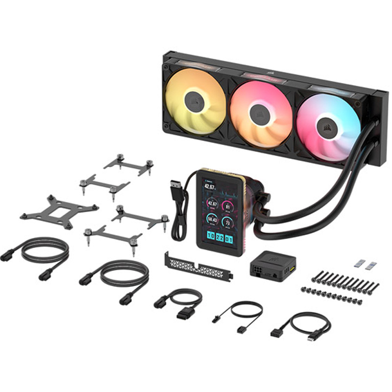 Kit Refrigeración Líquida Corsair iCUE LINK TITAN II 360 RX LCD RGB Negro