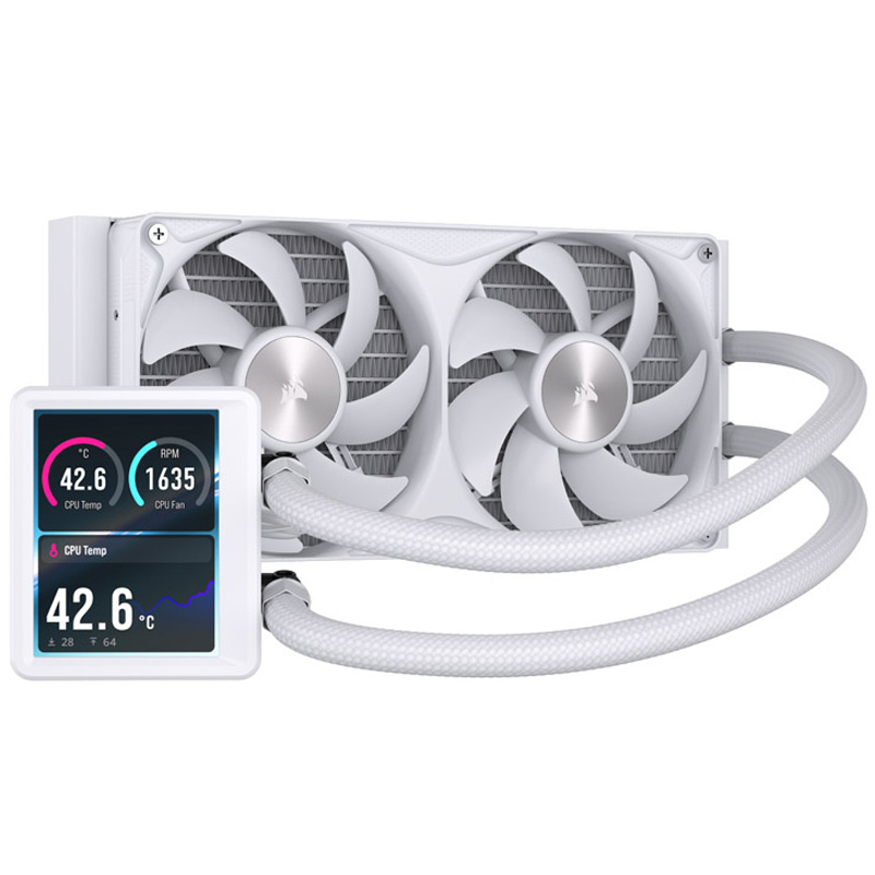 Kit Refrigeración Líquida Corsair NAUTILUS II 240 RS LCD Negro