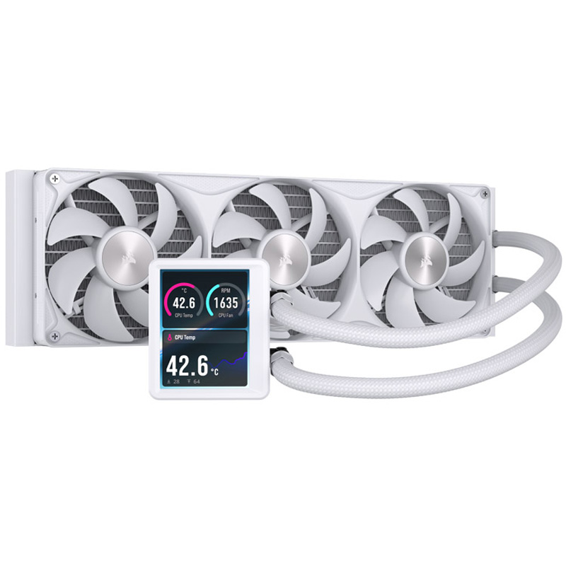 Kit Refrigeración Líquida Corsair NAUTILUS II 360 RS LCD Blanco