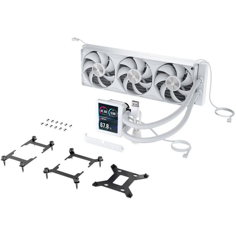 Kit Refrigeración Líquida Corsair NAUTILUS II 360 RS LCD Blanco