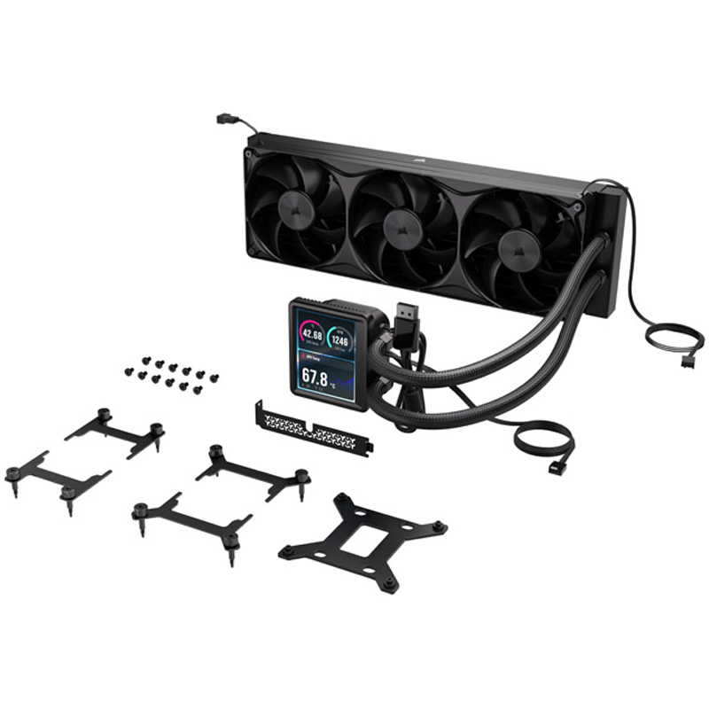 Kit Refrigeración Líquida Corsair NAUTILUS II 360 RS LCD Negro