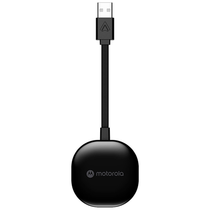 Adaptador Motorola MA1 Android Auto Inalámbrico Para Coche Licencia Oficial Google Negro Azabache