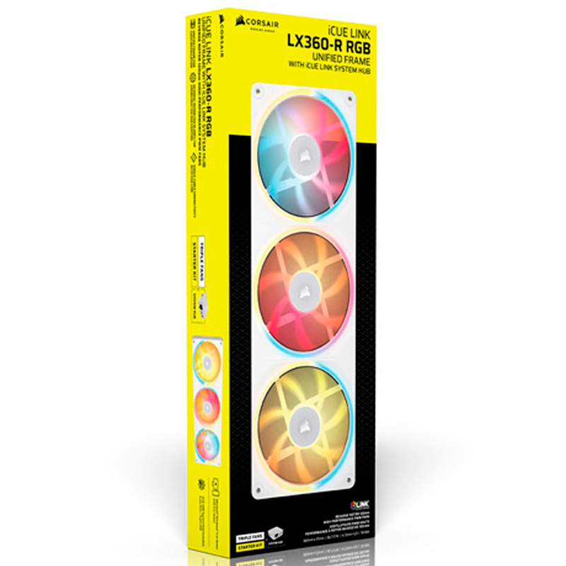 Ventilador Corsair iCUE LINK LX360-R RGB Blanco