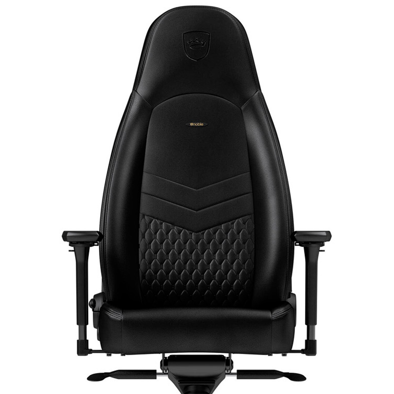 Silla Gaming noblechairs ICON Real Leather Cuero Real Negra