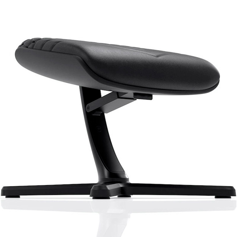 Reposapiés noblechairs Footrest V2 Real Leather Cuero Real Negro