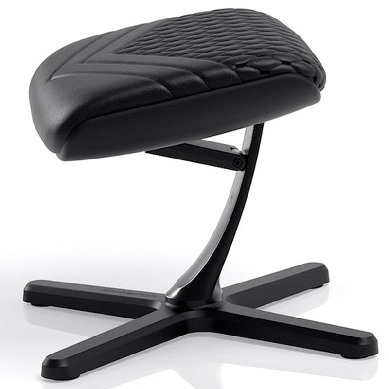 Reposapiés noblechairs Footrest V2 Real Leather Cuero Real Negro