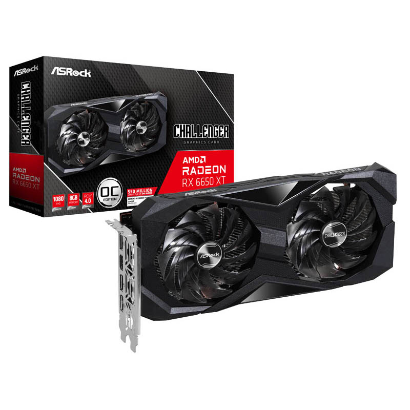 Tarjeta Gráfica ASRock AMD Radeon RX 6650 XT Challenger D Gaming OC 8GB GDDR6 -