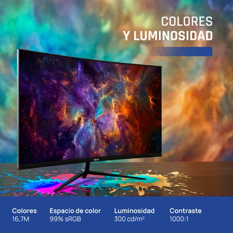Monitor iggual ML27SDP 27 pulgadas FHD IPS 120Hz 1ms VGA HDMI 1.4 DisplayPort 1.2