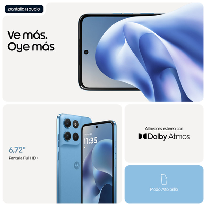Smartphone/Móvil Motorola Moto G17 Power 6.72 pulgadas 4GB 256GB Azul / PANTONE Alaskan Blue