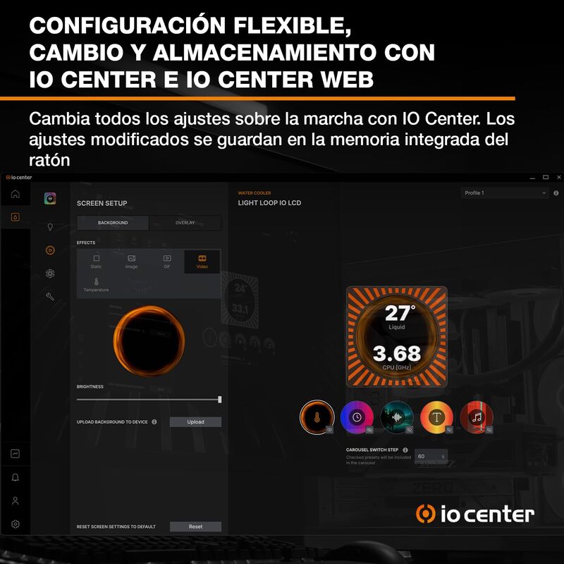 Kit Refrigeración Líquida Be quiet! Light Loop IO LCD 360mm Blanco