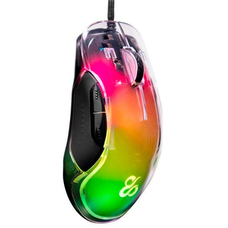 Ratón Newskill Lycan ARGB Transparente 16000 Dpi Sensor Pixart 3389