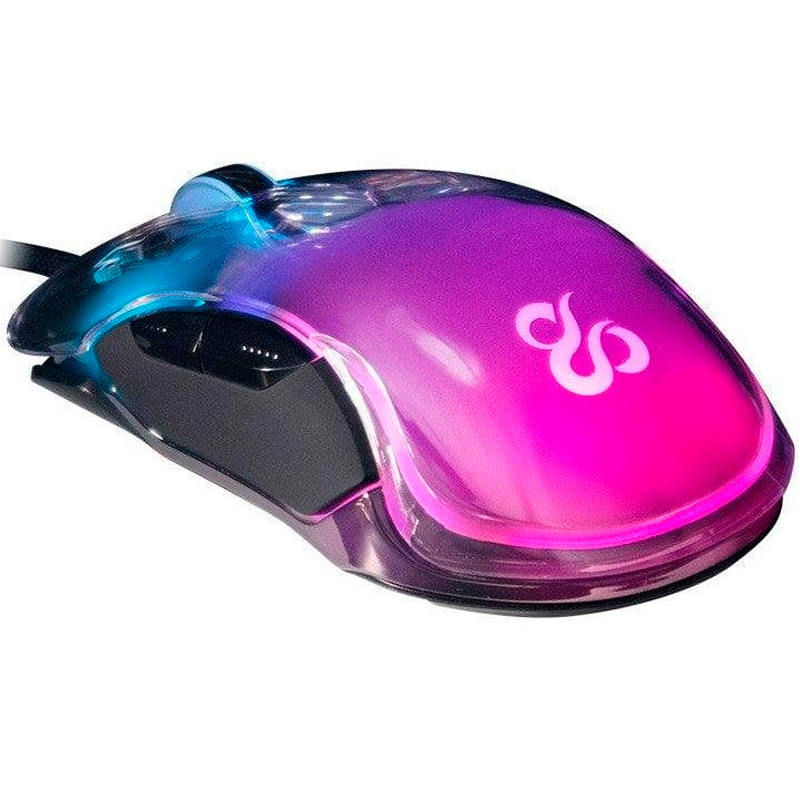 Ratón Newskill Lycan ARGB Transparente 16000 Dpi Sensor Pixart 3389