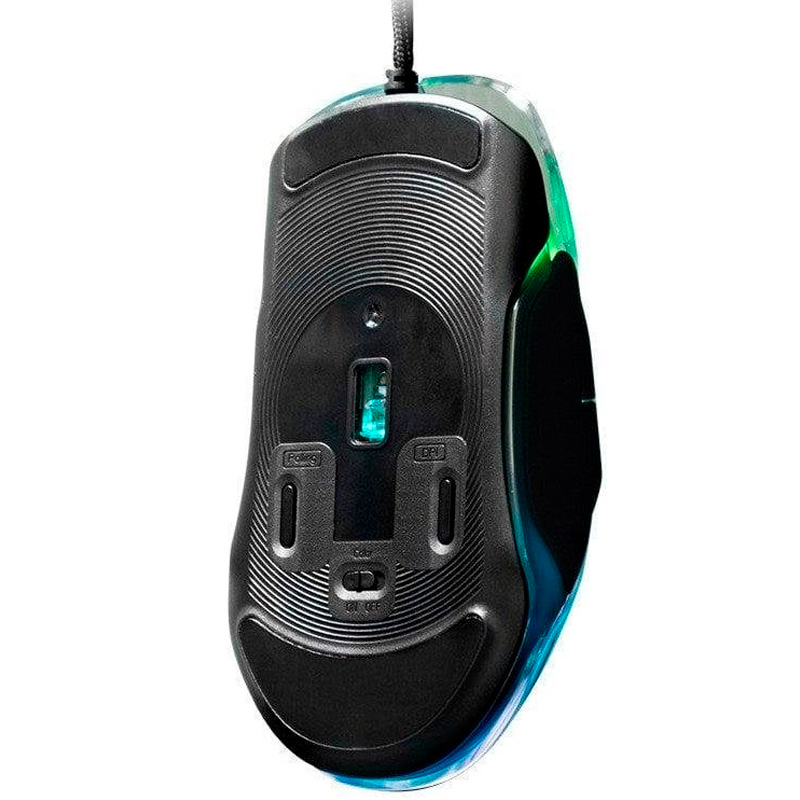 Ratón Newskill Lycan ARGB Transparente 16000 Dpi Sensor Pixart 3389