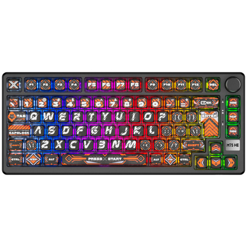 Teclado Royal Kludge RKM75 HE ISO-ES RGB Hephaestus Mint Switch