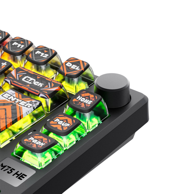 Teclado Royal Kludge RKM75 HE ISO-ES RGB Hephaestus Mint Switch