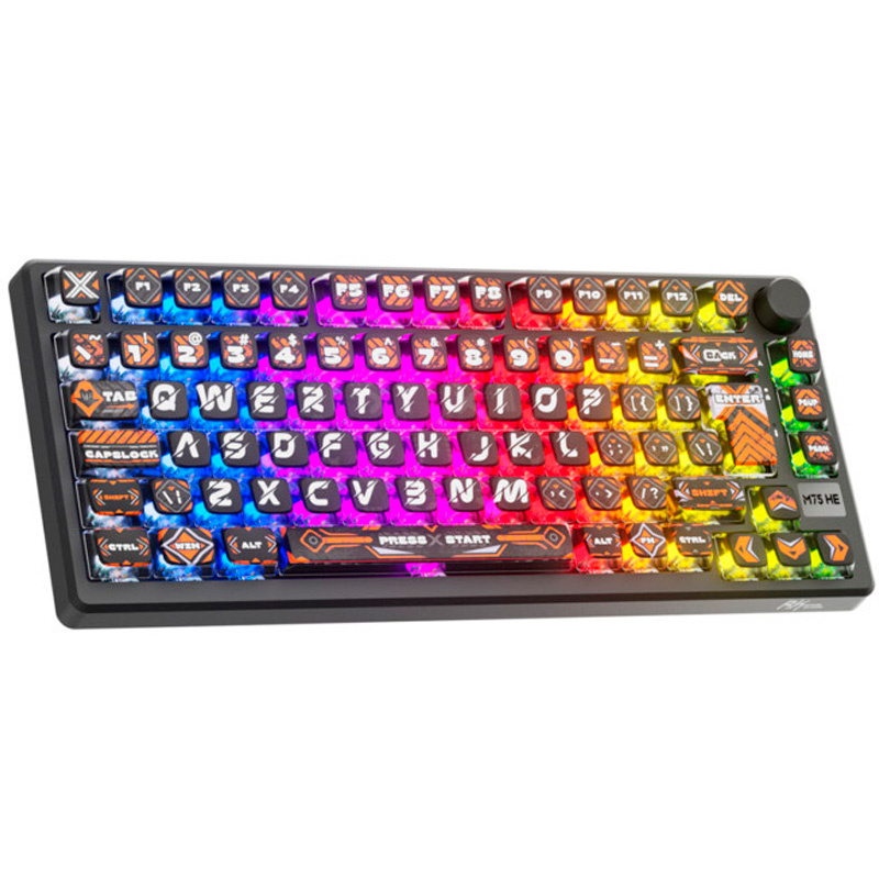 Teclado Royal Kludge RKM75 HE ISO-ES RGB Hephaestus Mint Switch
