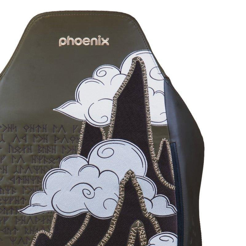 Silla Gaming Phoenix Monarch El Señor De Los Anillos Edición Moria XL Ergonómica Cuero Napa Y Terciopelo