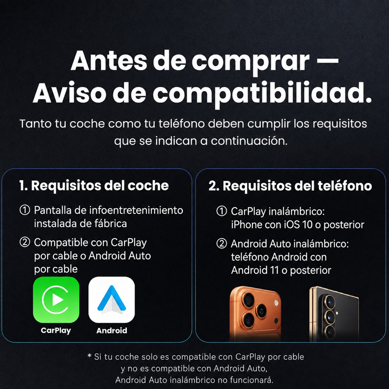 Adaptador Vention KRYH0 USB-A CarPlay / Android Auto Bluetooth 4.2 Gris