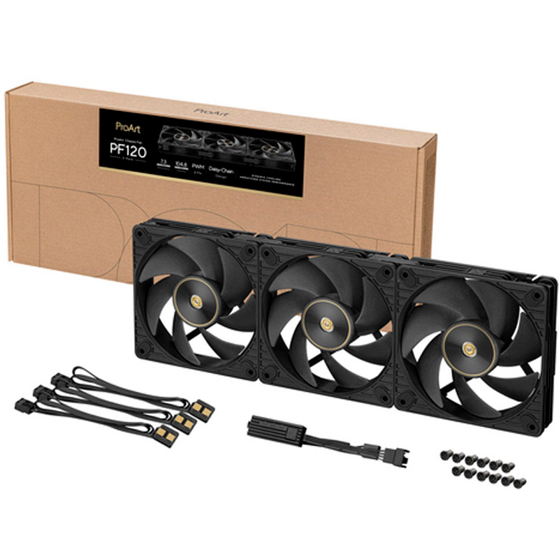 Ventilador Asus ProArt PF120 PWM 120mm Triple Pack Negro