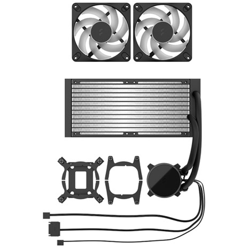 Kit Refrigeración Líquida Fractal Design Radius 240 RGB Negro