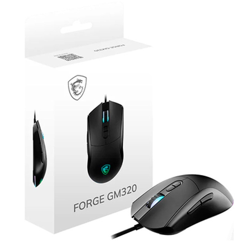 Ratón MSI FORGE GM320 12800 Dpi RGB Negro
