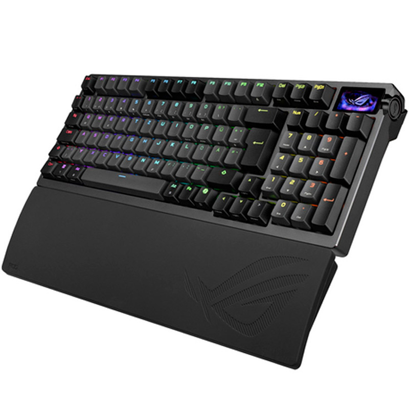 Teclado Asus ROG Azoth 96 HE Conmutadores Magnéticos ROG HFX V2 Hot-Swap Tri-Modo Reposamuñecas Layout US