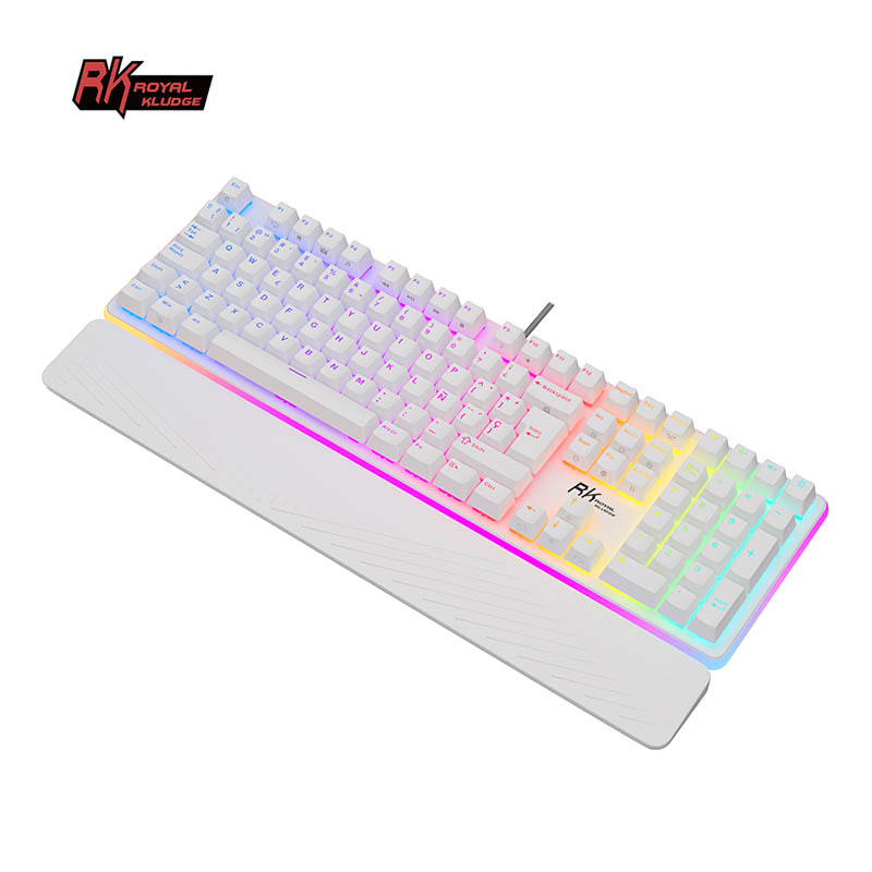 Teclado Gaming Royal Kludge RK918 ISO-ES RGB Switch Brown Blanco -