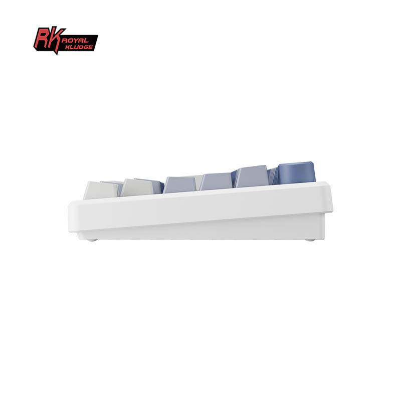 Teclado Gaming Royal Kludge RKM75 ISO-ES Hot-Swappable Switch Silver Speed Wireless Ocean Blue -