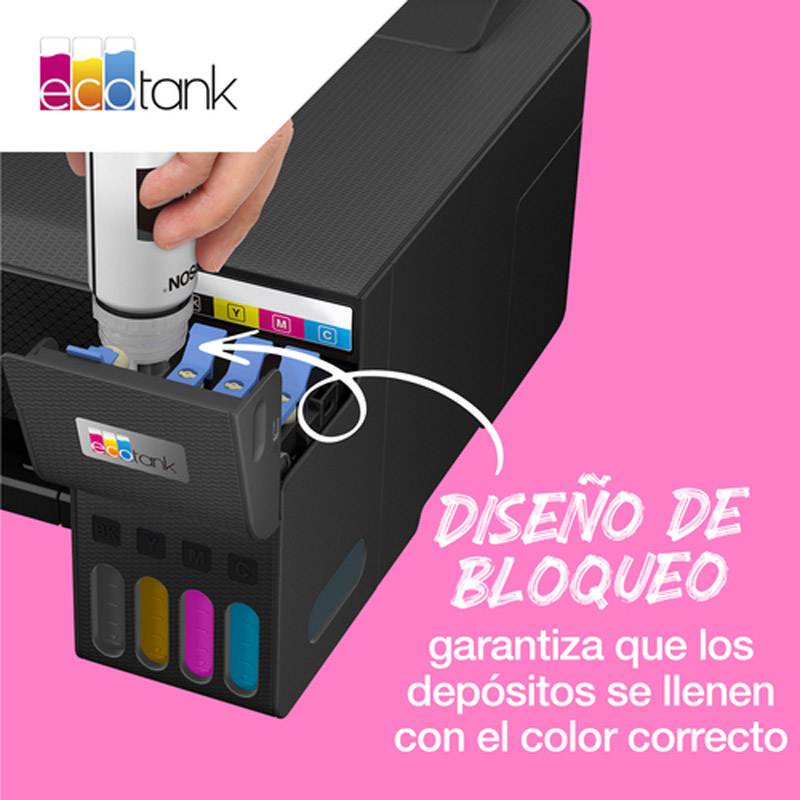Botella Tinta Epson 107 Negro 70 ml Original