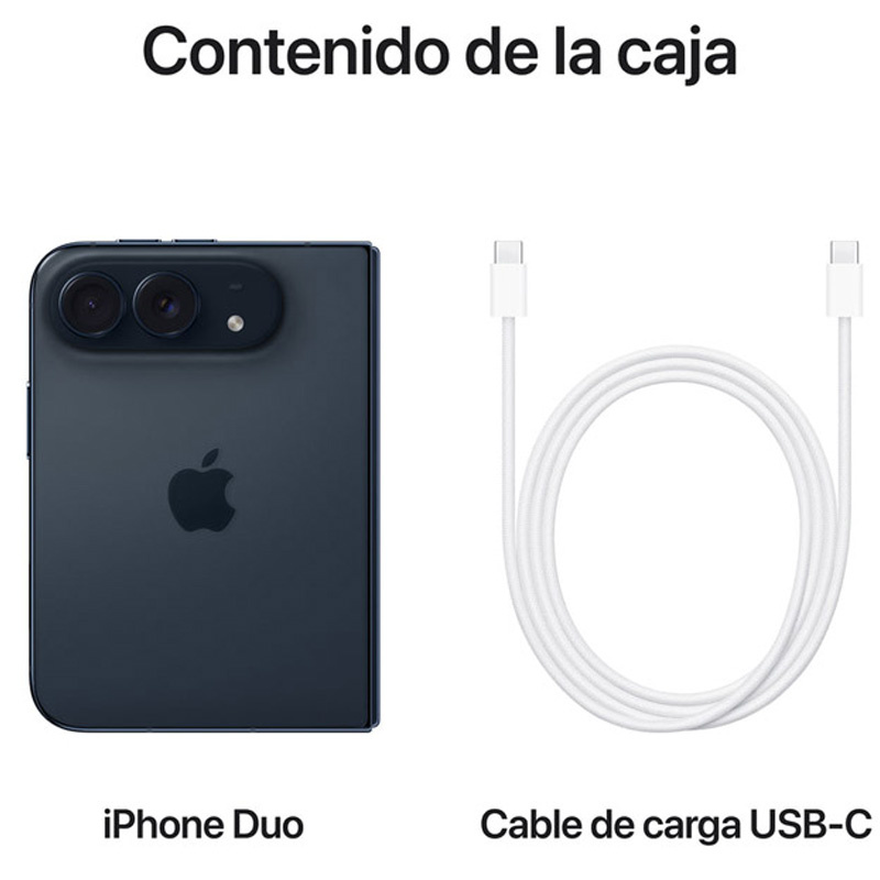 Smartphone/Móvil Apple iPhone Duo 7.6 pulgadas Plegable 1TB 5G Cielo Nocturno