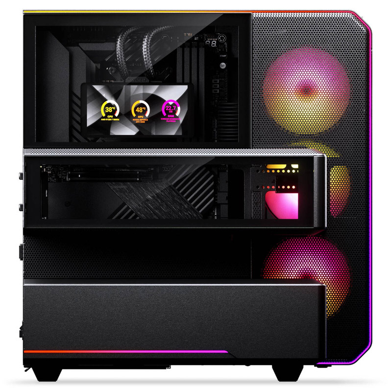 Caja/Torre Phanteks EX5 MAX D-RGB Negra Con Kit De Refrigeración Líquida AIO 360mm