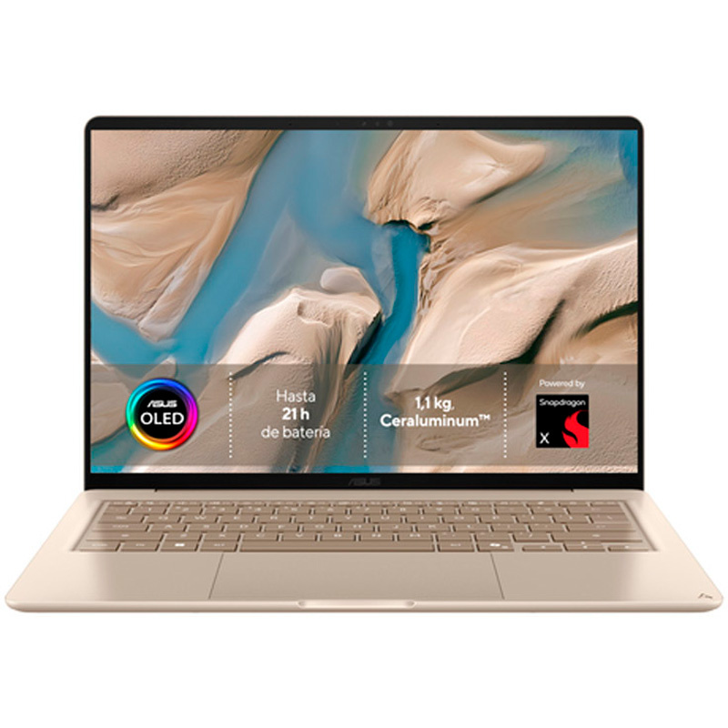 Portátil Asus Zenbook 14 OLED UX3480QA-U1223W Copilot+ PC Snapdragon X1-26-100 16GB 256GB 14 pulgadas OLED W11H