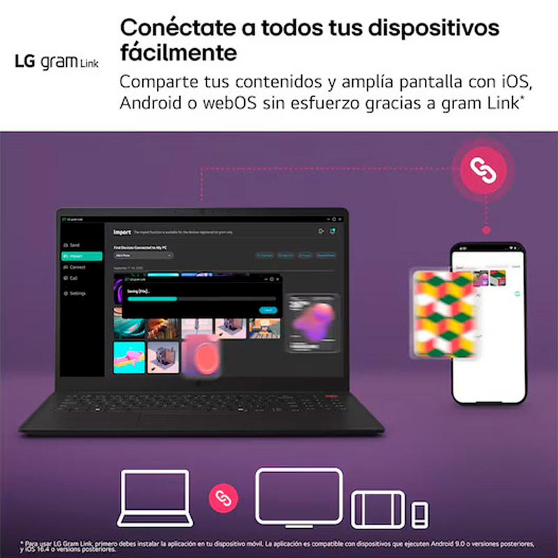 Portátil LG Gram 14ZB90S-G.AX55BN Intel Core Ultra 5 115U 16GB 512GB 14 pulgadas FreeDOS