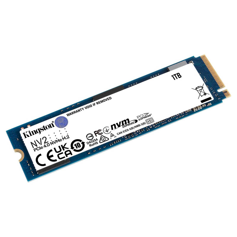 Disco Duro M.2 Kingston NV2 1TB PCIe x4 NVMe -