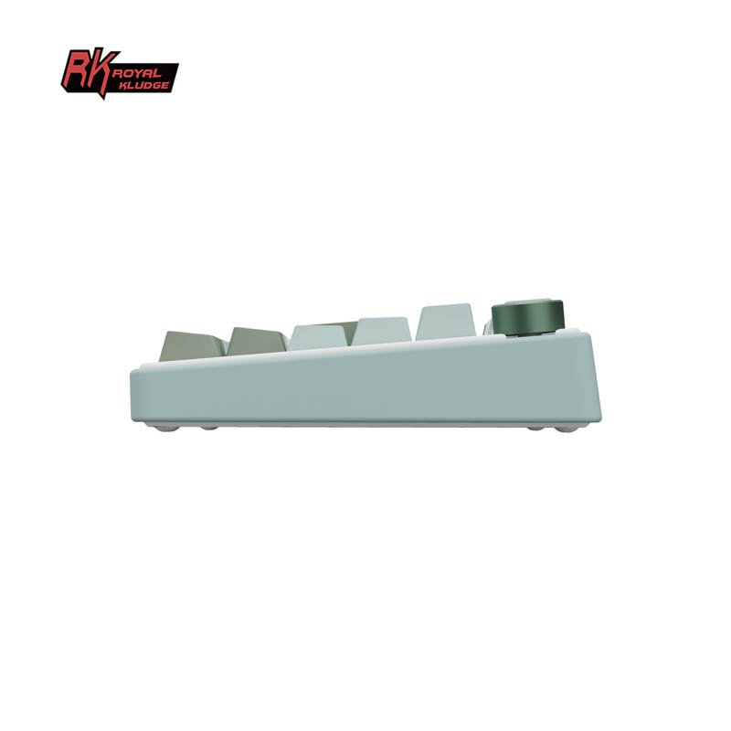 Teclado Gaming Royal Kludge RKR75 ISO-ES Hot-Swappable Switch Silver Speed Skycyan -