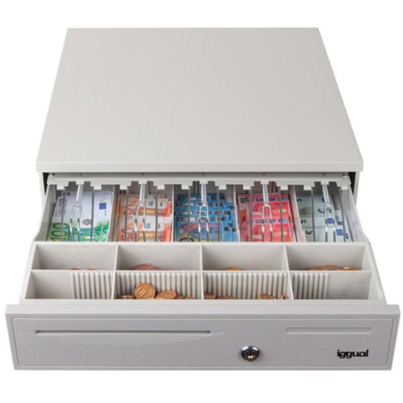 Cajón Portamonedas iggual IRON-50PW 5+8 Blanco Puro
