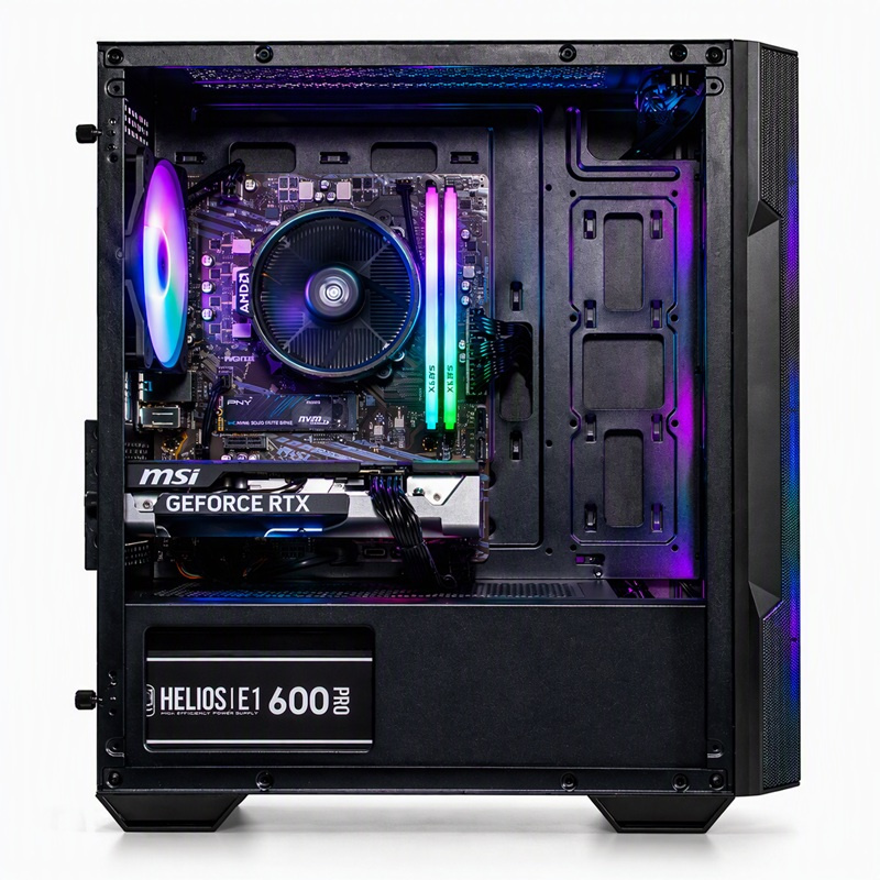 COOLPC Black I 24Hr - Ryzen 5 5500F / GeForce RTX 5060 8GB / 16GB / SSD 1TB / W11P