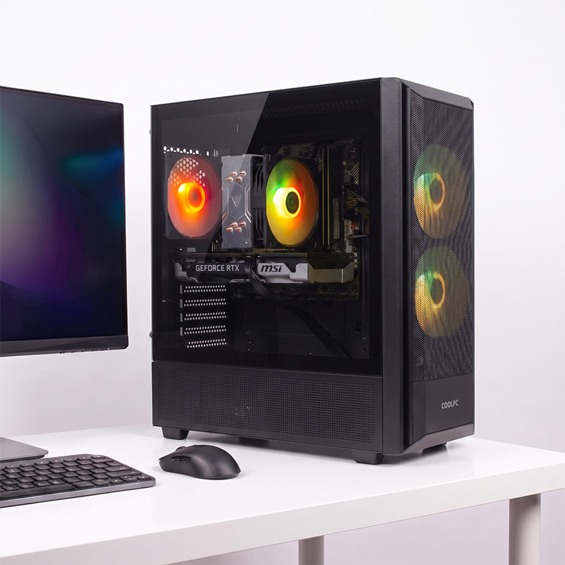 COOLPC Black II 24Hr - Ryzen 7 5700X / GeForce RTX 5060 Ti 8GB / 32GB / SSD 1TB / W11P