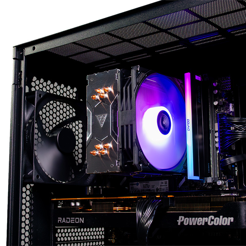 COOLPC Black III 24Hr - Ryzen 5 8400F / Radeon RX 9070 GRE 12GB / 24GB / SSD 1TB / W11P