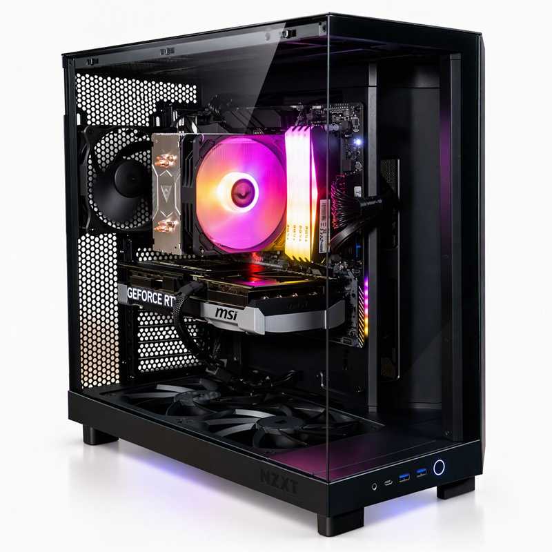 COOLPC Black IV 24Hr - Ryzen 7 5700X / GeForce RTX 5070 12GB / 32GB / SSD 1TB / W11P