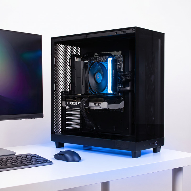 COOLPC Black IV 24Hr - Ryzen 7 5700X / GeForce RTX 5070 12GB / 32GB / SSD 1TB / W11P