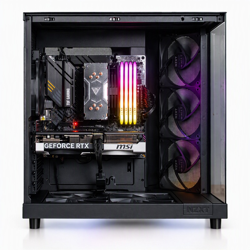COOLPC Black IV 24Hr - Ryzen 7 5700X / GeForce RTX 5070 12GB / 32GB / SSD 1TB / W11P