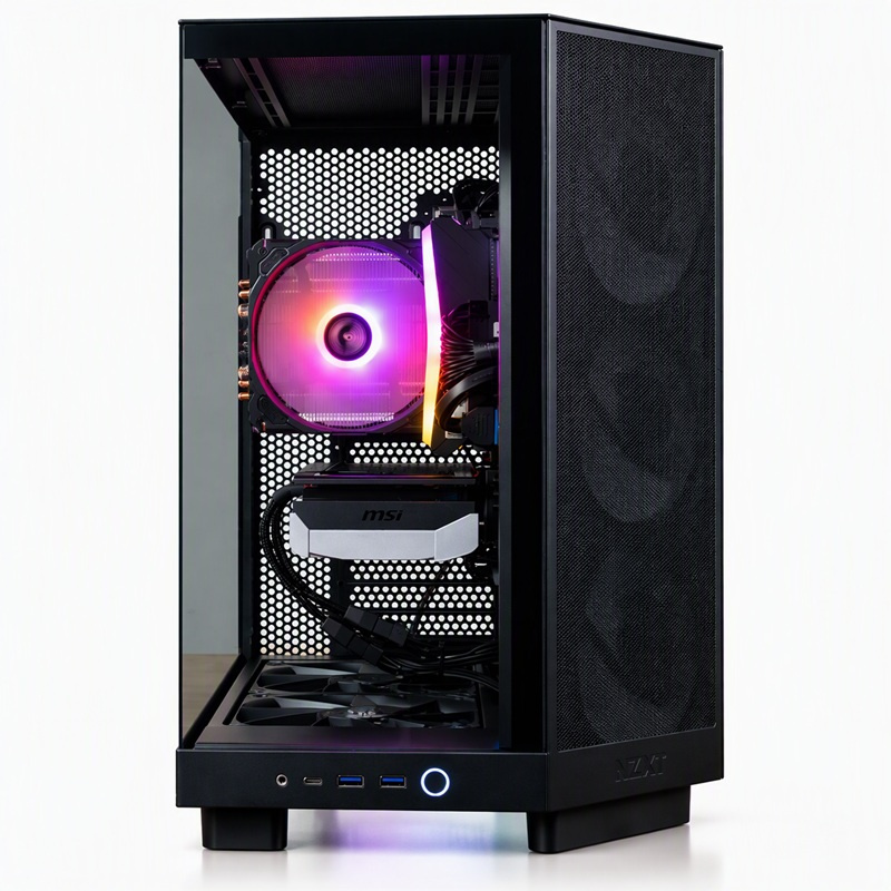 COOLPC Black IV 24Hr - Ryzen 7 5700X / GeForce RTX 5070 12GB / 32GB / SSD 1TB / W11P