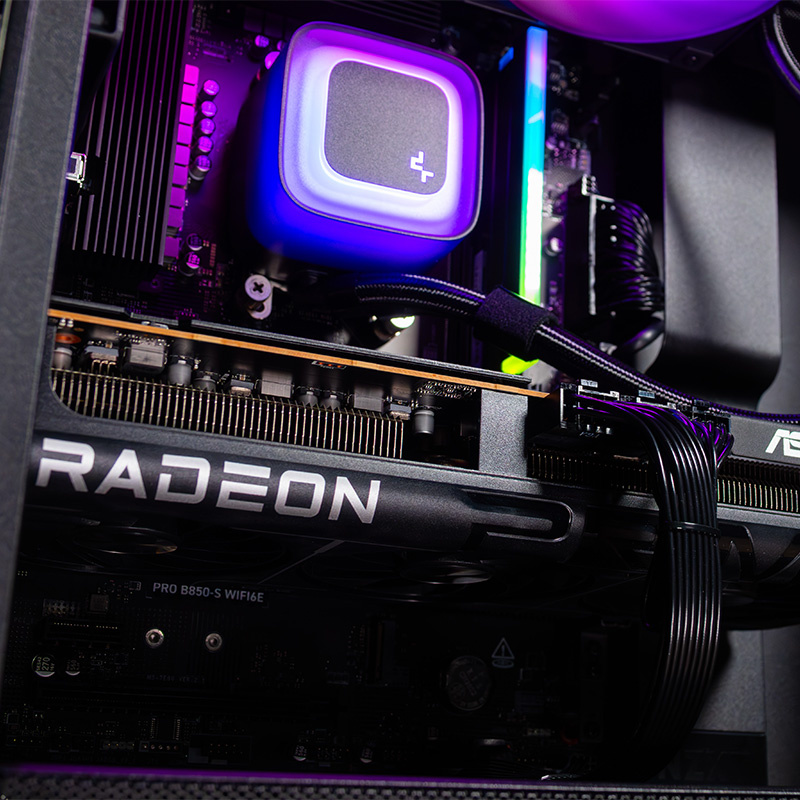 COOLPC Black V 24Hr - Ryzen 5 7600 / Radeon RX 9070 XT 16GB / 24GB / SSD 1TB / W11P