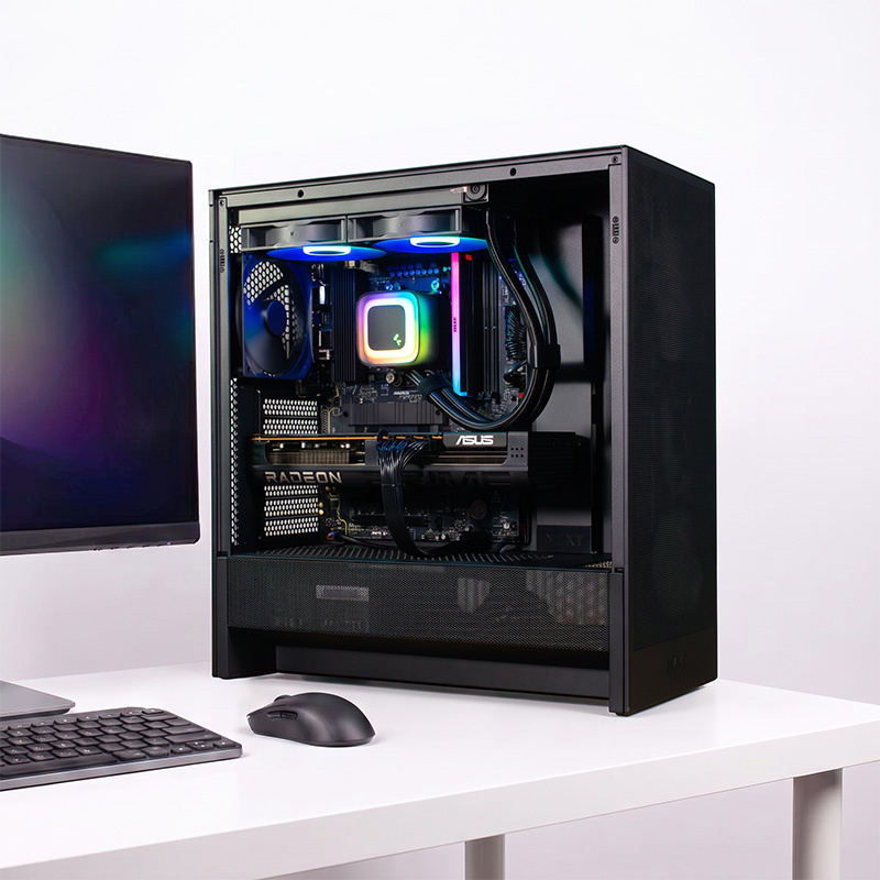 COOLPC Black V 24Hr - Ryzen 5 7600 / Radeon RX 9070 XT 16GB / 24GB / SSD 1TB / W11P